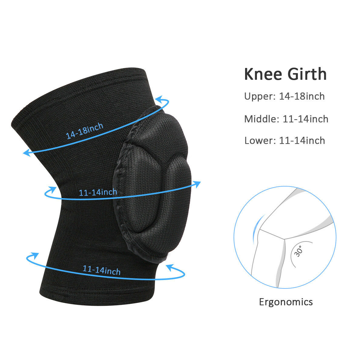 2 x Professional Knee Pads Leg Protector For Sport Work Flooring Construction Sports DealSniper.net