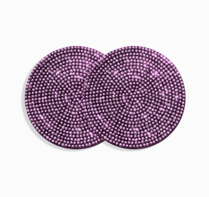 Bling Car Coasters For Cup Holder 2 Pack Universal Anti Slip