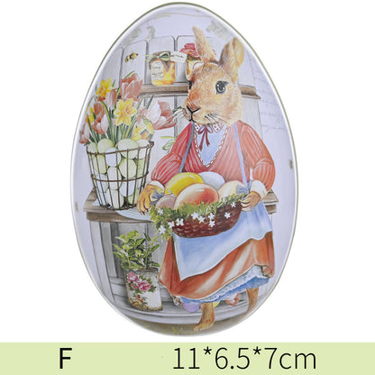 New Easter Decorative Tinplate Egg Creative Tin Box Kids Gym From House F Medium