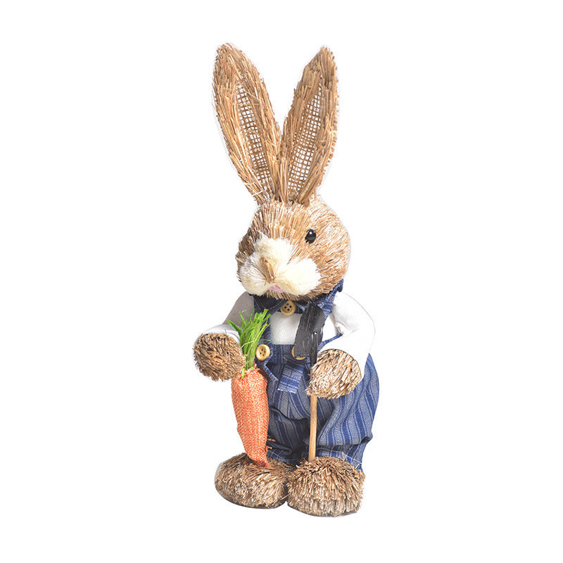 Simulation Papyrus Easter Rabbit Decoration Garden dealsniper-net 22