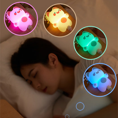 Cartoon USB Charging Soft Light Adjustable Small Night Lamp Home Decor Gym From House
