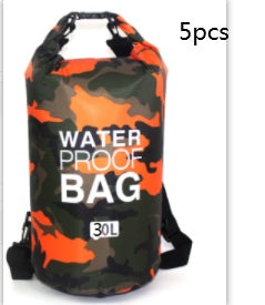 Outdoor Waterproof Bag Camouflage Polyester Double Shoulder Outdoor Gym From House Orange 30L 5PCS
