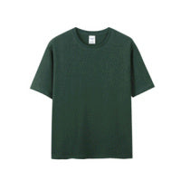 Hot Stamping Technology Short Sleeved Round Neck T-shirt Women DealSniper.net Olive Green 2XL