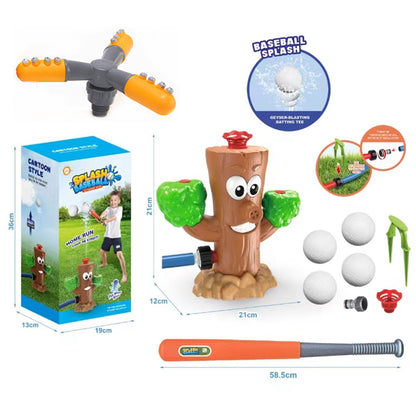 Sprinkler Outdoor Water Spray Toy Garden Water Toys Kids dealsniper-net Stump baseball with nozzle