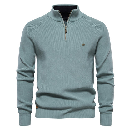 New Men's European Size Cross-Border Sweater, Long-Sleeve Men Gym From House Y832 Lake Blue L