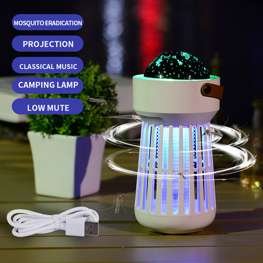 2 In 1 Electric Mosquito Killer Lamp Star Ceiling Projection