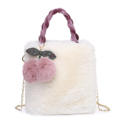 Large Capacity Plush Bag High Quality Soft Plush Bag Women dealsniper-net