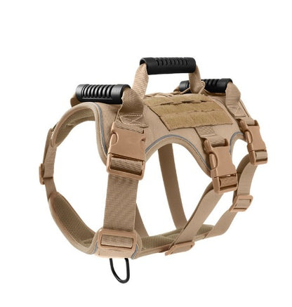 Dog Anti-breakaway And Anti-rush Reflective Breathable Harness Pets Gym From House Khaki L