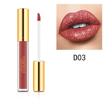 Diamond Pearl Magic Color Shiny Matte Metal Lip Gloss Lipstick Beauty dealsniper-net D03