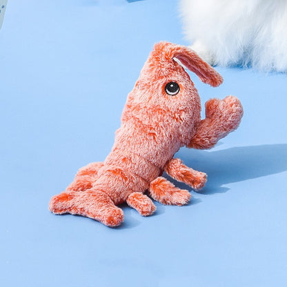 Pet Toys Electric Jumping Shrimp USB Charging Simulation Pets dealsniper-net Soft sewn on eyes version About 32CM USB