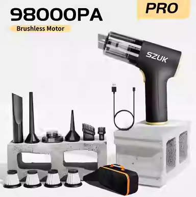 98000PA Car Vacuum Cleaner Powerful Cleaning Machine Car Ac Vehicle DealSniper.net Pro 4hapa bag USB