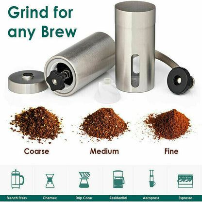 Hand Crank Pepper Conical Burr Grinder Coffee Beans