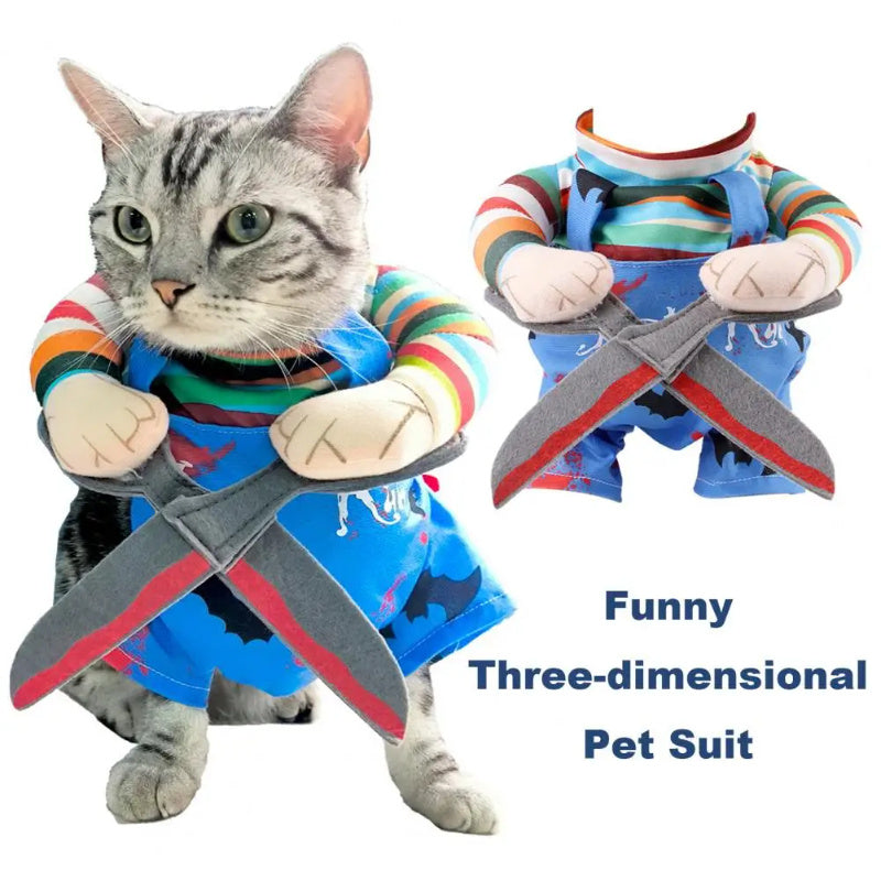 Pet Halloween Costume Cat Funny Outfit With Adjustable Straps Pets dealsniper-net