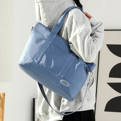 Large Capacity Tote Bag New Shoulder Bag Casual Korean Style Trendy Solid Color Handbags For Women