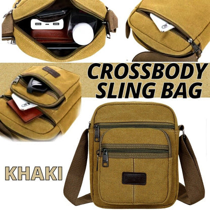 Men's Crossbody Messenger Bag Canvas Bags Casual Shoulder Satchel Handbag Pouch Men DealSniper.net