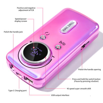 Professional Electric Nail Drill Cordless Nail File Drill Beauty dealsniper-net