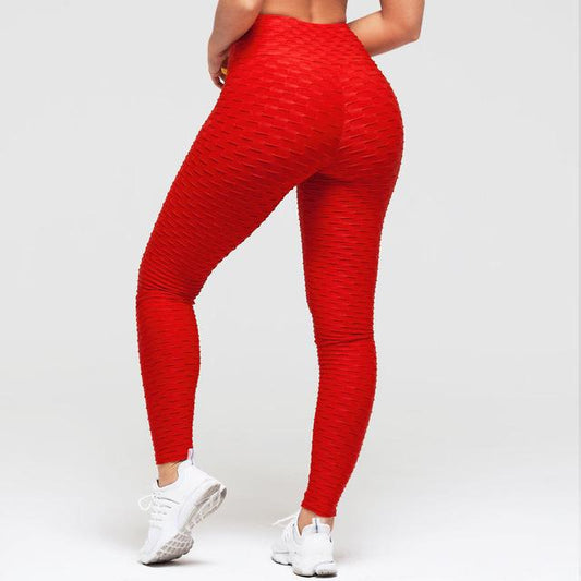 Booty Lifting Anti Cellulite Scrunch Leggings Women dealsniper-net Red 2XL