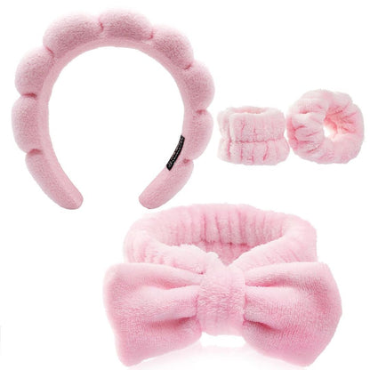 Headbuckle Bracelet Headband Four-piece Powder Set