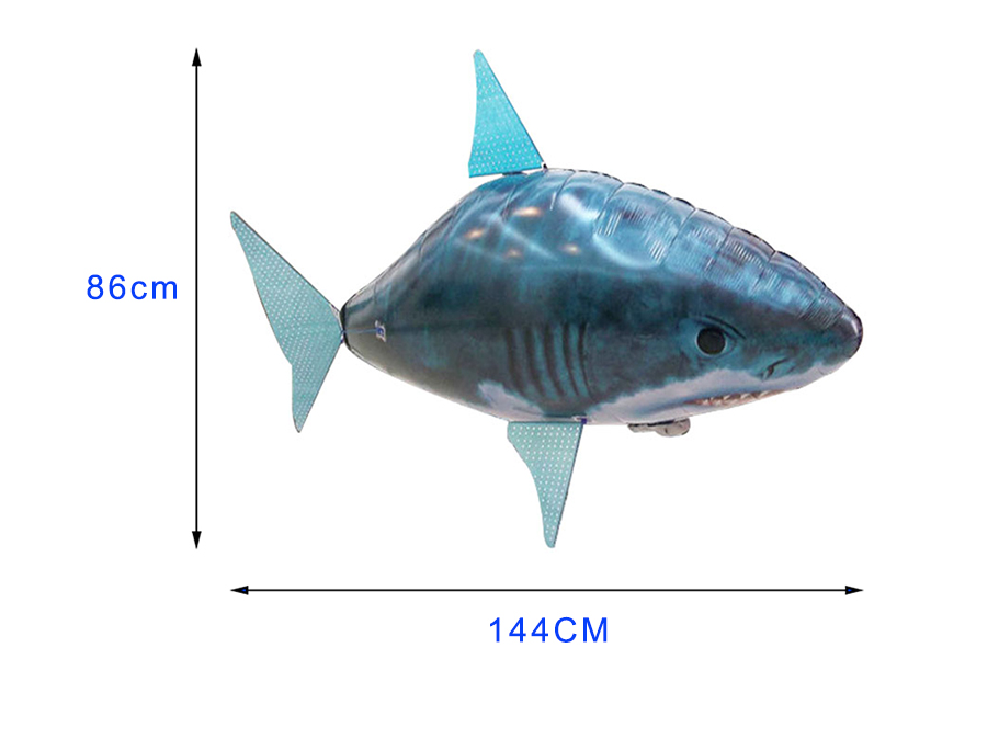 Remote Control Shark Toys Air Swimming Fish Infrared RC Air Balloons Inflatable RC Flying Air Plane Kids Toys Kids dealsniper-net