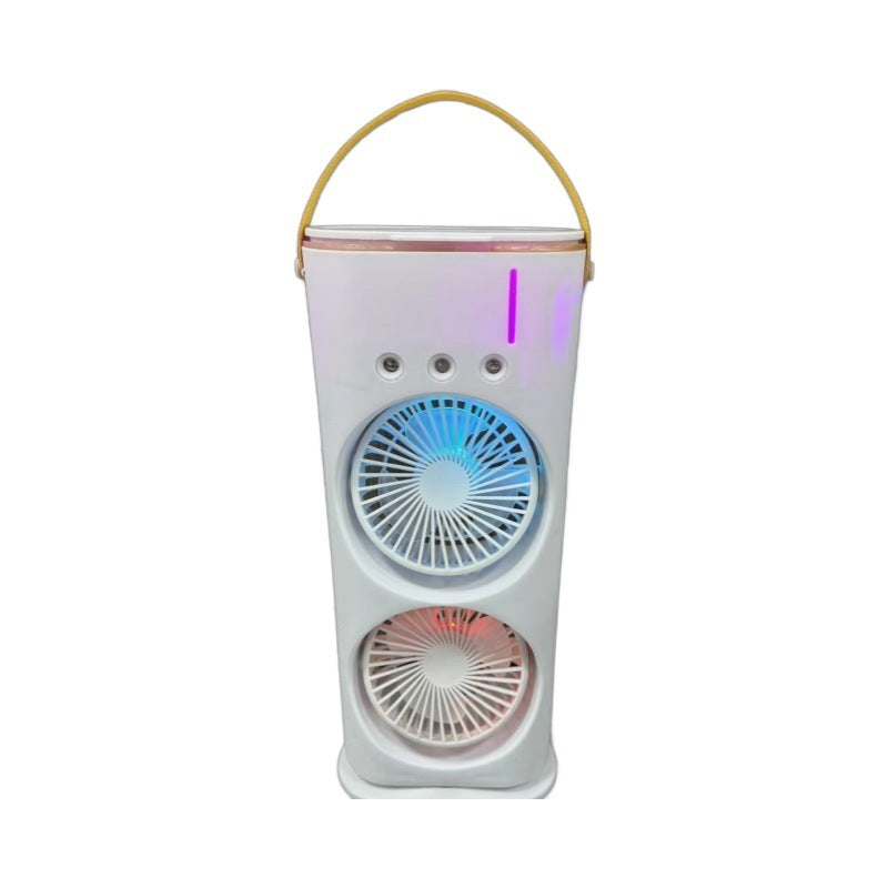 Double-ended Spray Fan Portable Humidifier Fan Air Conditioner Gadgets DealSniper.net White 45x21x10