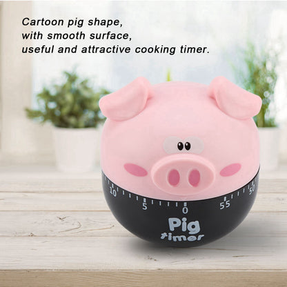 Cute Cartoon Pig Kitchen Timer Mechanical Timers Counters Kitchen dealsniper-net