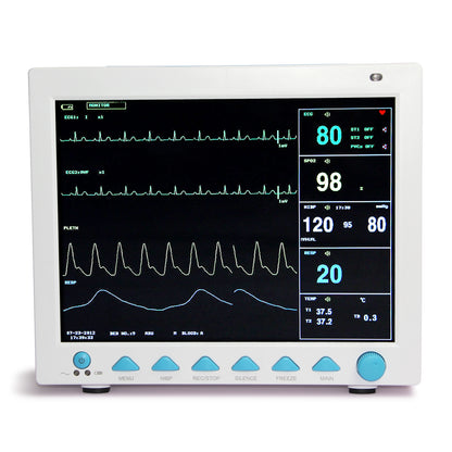 ETCO2 Sidestream Capnography Vital Signs ICU CCU Patient Monitor