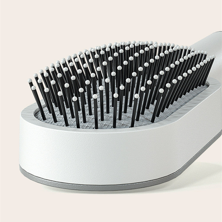 Self Cleaning Hair Brush For Women One-key Cleaning Hair Loss Airbag Massage Scalp Comb Anti-Static Hairbrush Beauty DealSniper.net