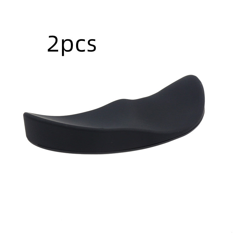 Ergonomic Mouse Wrist Rest Mouse Pads Silicon Gel Non-Slip Electronic dealsniper-net Black 2pcs Right hand