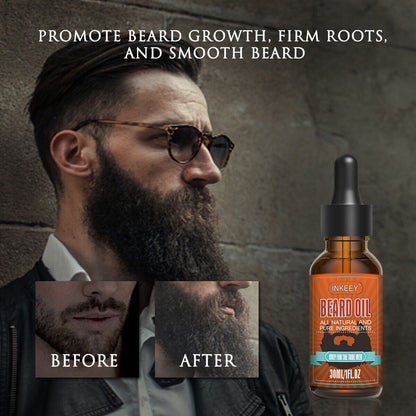 Beard Growth Oil Serum Fast Growing Beard Mustache Facial Hair Grooming For Men Men dealsniper-net