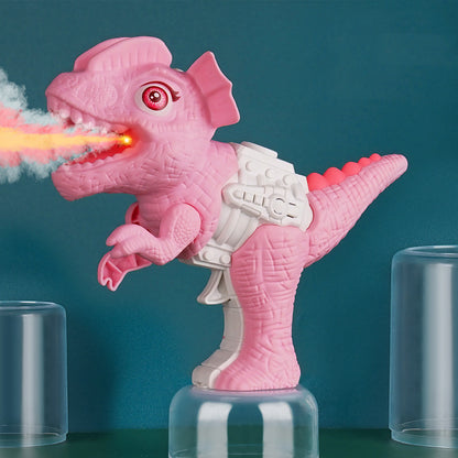 Dinosaur Sound Fire Spray Gun Tyrannosaurus Rex Triceratops Sound Light Summer Outdoor Disinfection Safe Gun Kids Toy Portable Kids dealsniper-net Pink Dilophosaurus