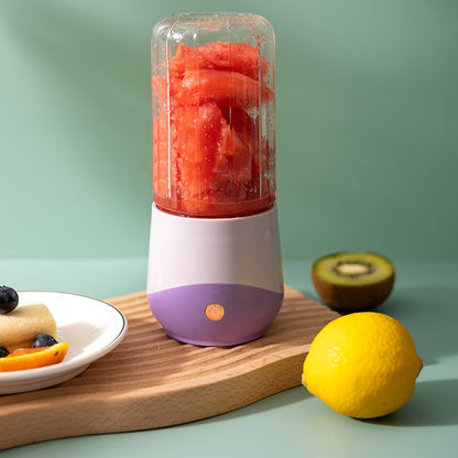 New Wireless Portable Electric Rechargeable Juicer Kitchen DealSniper.net Purple Stainless steel 4blades USB
