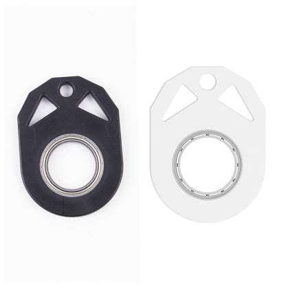 Creative Fidget Spinner Toy Keychain Hand Spinner Anti-Anxiety Toy Deals dealsniper-net Black White 17mm 1PC