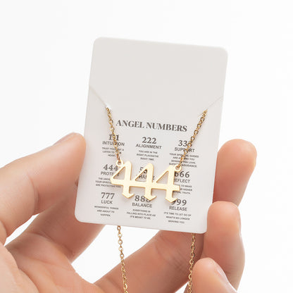 Women's New Angel Lucky Digital Pendant Necklace