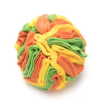 Dog Sniffing Training Blanket Snuffle Ball Mat Pets Gym From House Orange green yellow 15cm