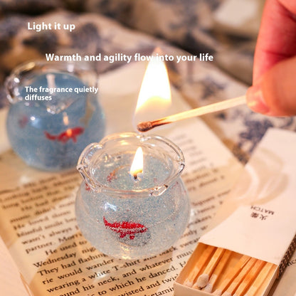 Bubble Fish Tank Goldfish Aromatherapy Candle Gift Box Home Decor Gym From House