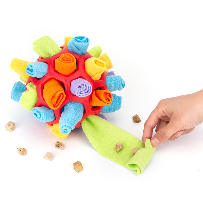 Pet Dog Sniff & Snack Puzzle Ball Snuffle Ball Pad Toys Pets Gym From House