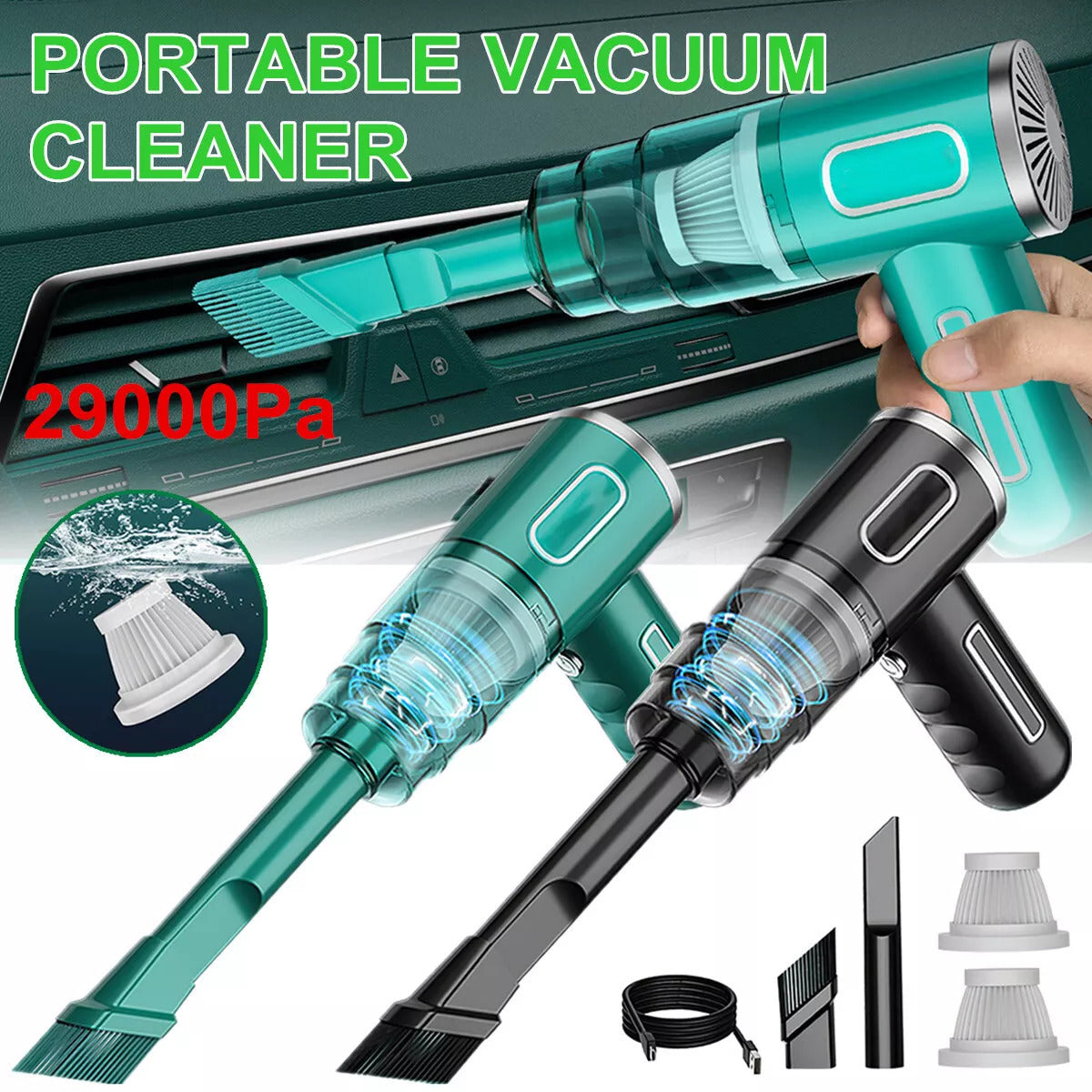 Cordless Hand-Held Vacuum Cleaner Mini Portable Car Vacuum