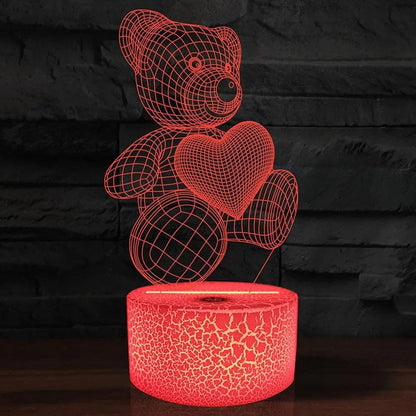 3D Lamp Acrylic USB LED Night Lights Neon Sign Lamp Home Decor dealsniper-net