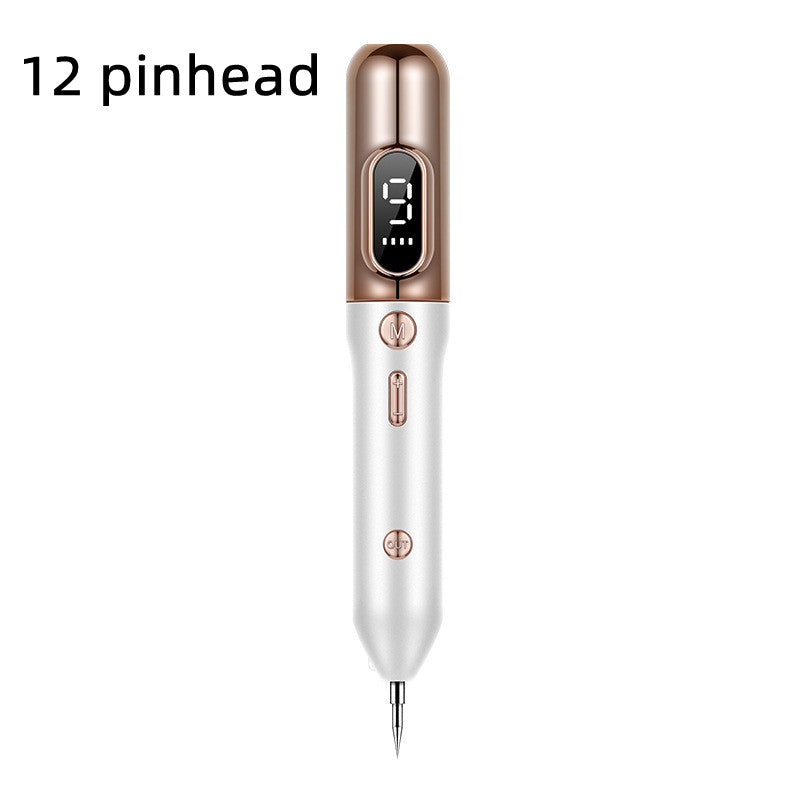 Tattoo Mole Removal Plasma Pen Laser Facial Freckle Dark Spot Beauty dealsniper-net 12pinhead Gold USB