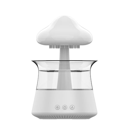 Bedroom Desktop Led Night Light Aroma Diffuser Rainy Cloud House DealSniper.net White