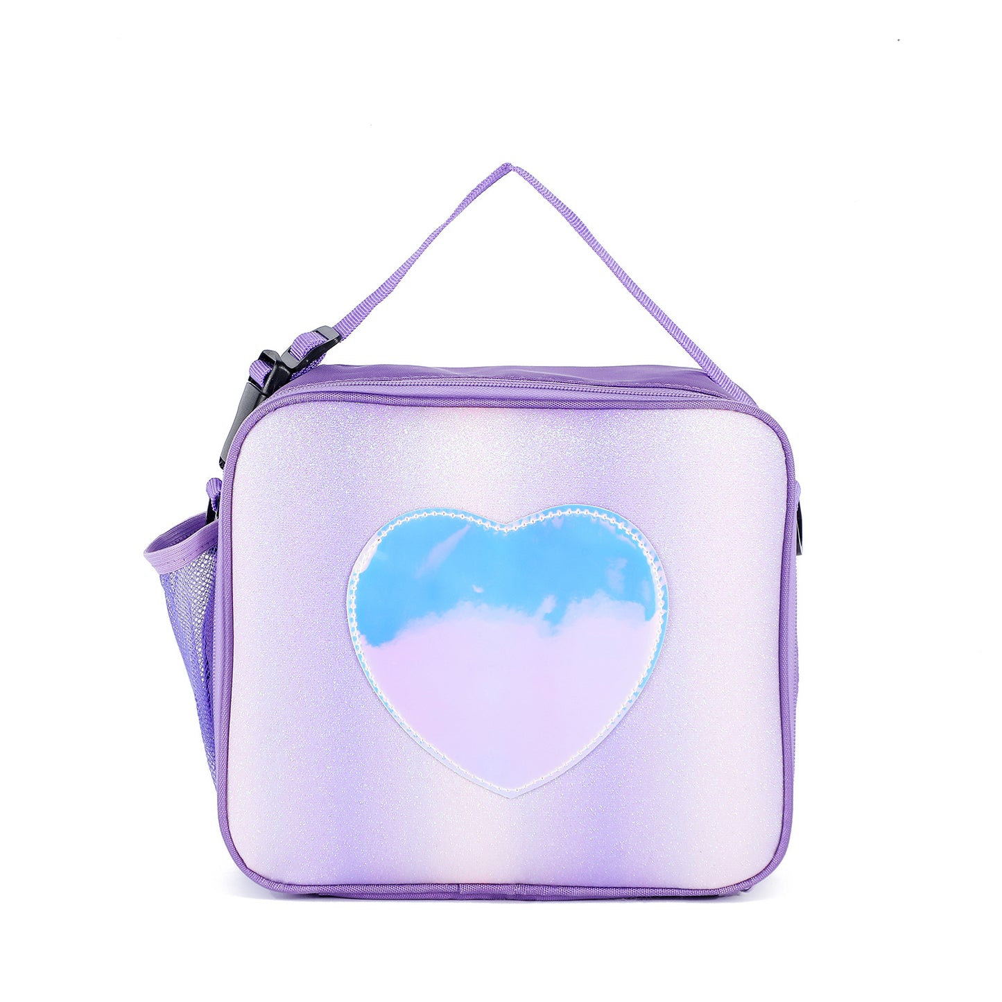 Laser Simple Rainbow Color Insulation Bento Bag Kids DealSniper.net Light Purple