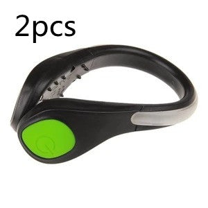 Flashing shoe clips outdoor warning lights Outdoor dealsniper-net Green2pcs
