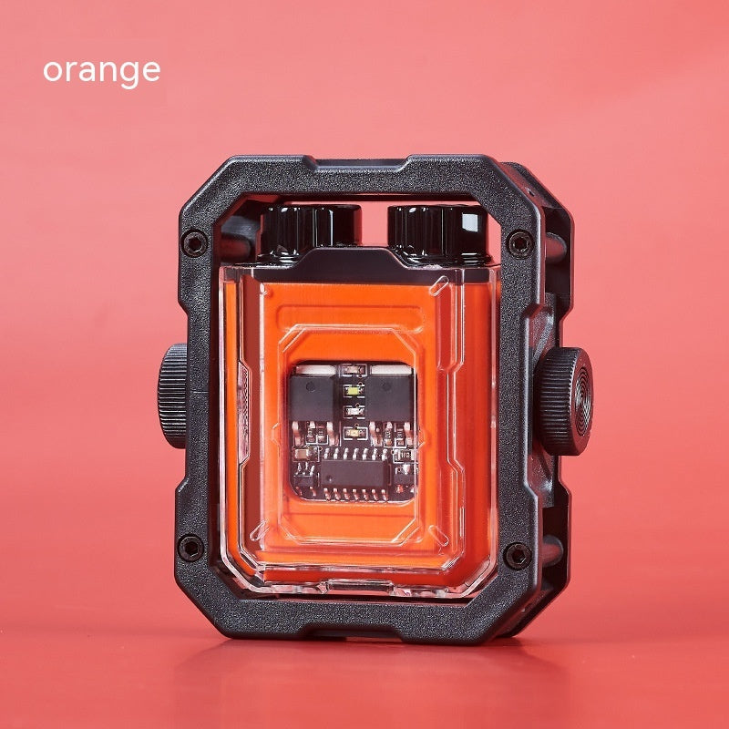 Windproof Rotating Gyro USB Charging Lighter Gadgets DealSniper.net Orange