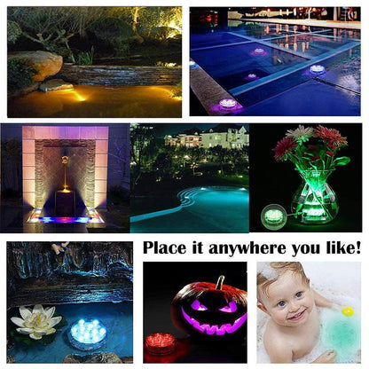 10 LED Submersible Lights Underwater Waterproof Wedding Vase