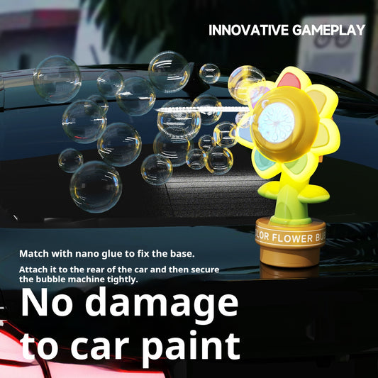 Remote Control Car Seven-color Flower Sunflower Swing Head Vehicle Gym From House