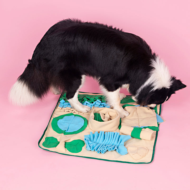 Snuffle Mat for Dogs, Nosework Feeding Blanket Sniffing Pad for Interactive Games, Foraging Puzzle Enrichment Toys for Large Small Medium Pets Pets dealsniper-net