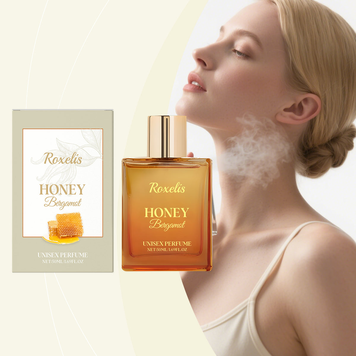 Unisex Honey Bergamot Perfume Long-Lasting Light & Fresh-fragrance Beauty DealSniper.net 50ml