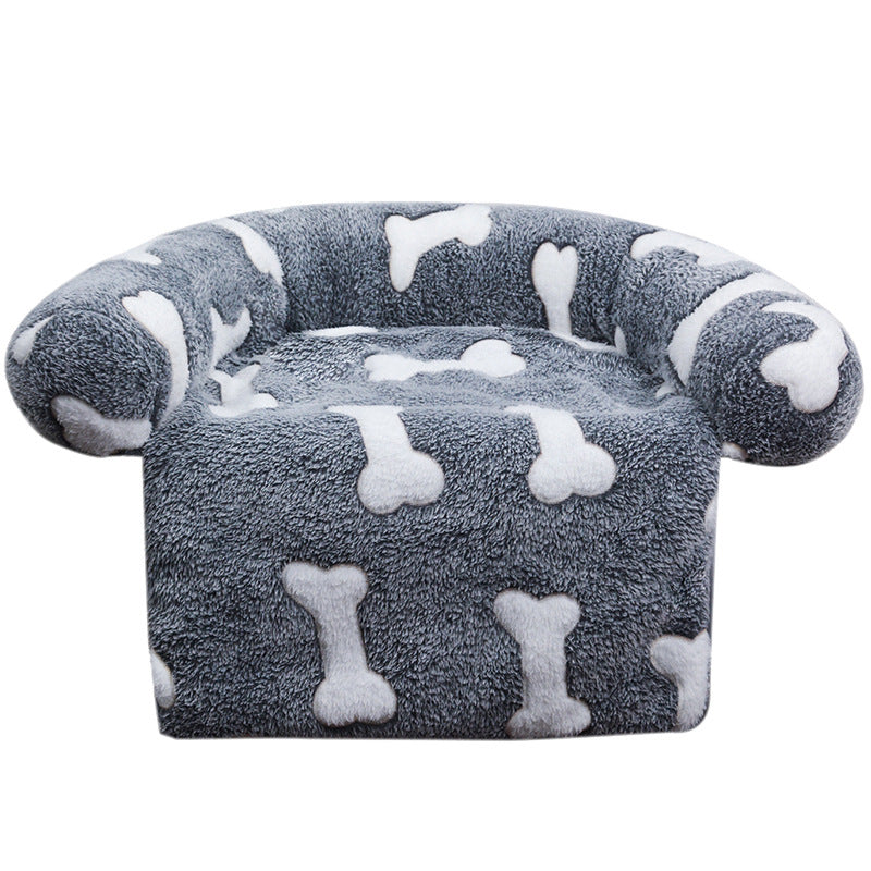 Pet Supplies Plush Kennel Sofa Blanket Pets Gym From House Gray Bone 100x120cm1490G