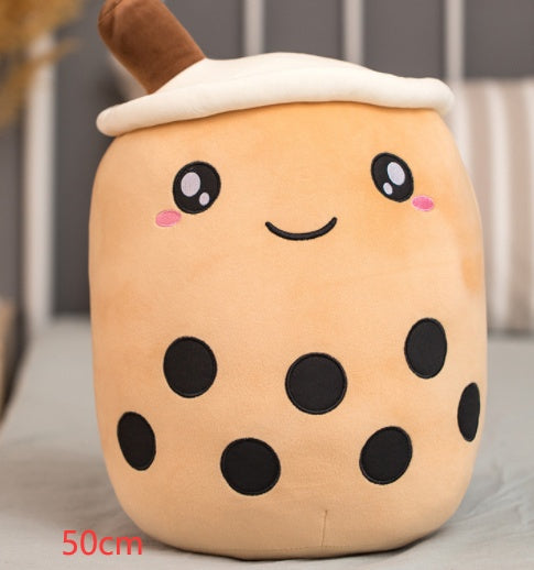 Cute Fruit Drink Plush Stuffed Soft Toy Pillow Cushion Kids dealsniper-net Brown 50CM