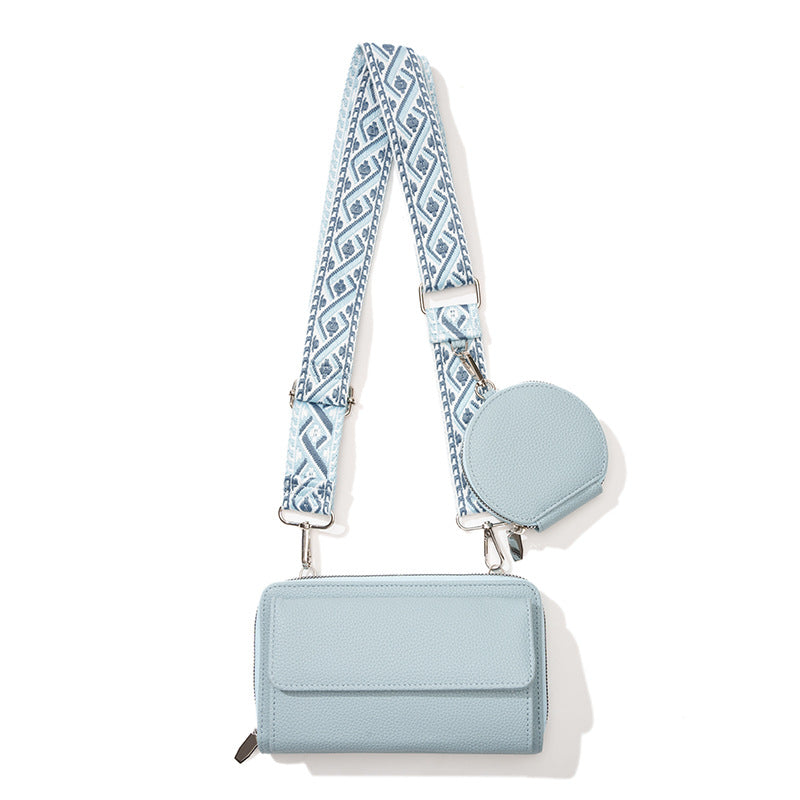 One-shoulder Crossbody Mobile Phone Bag Multi-functional Women Gym From House Blue Mother And Child Bag